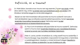 1. Mi a trauma?